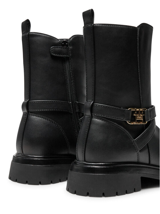 Tommy Hilfiger Tommy Hilfiger Botki Boot T3A5-33574-1351 S Czarny