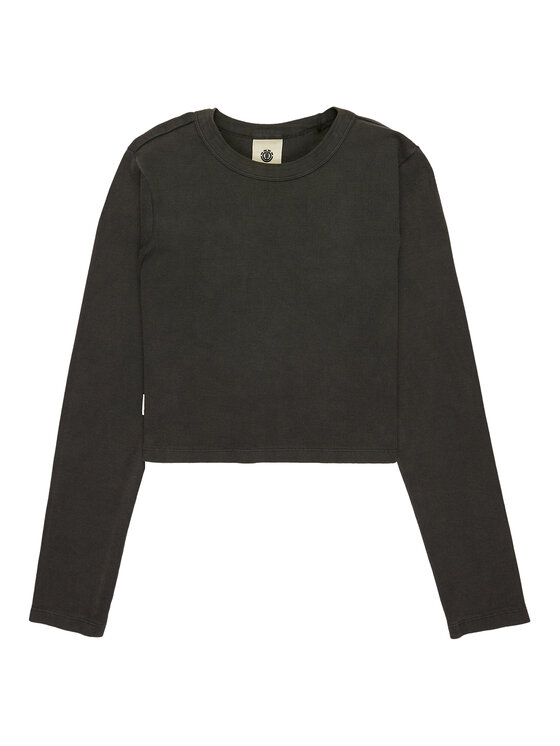 Element Element Блузка Icon Crop W ELJKT00122 Чорний Cropp Fit