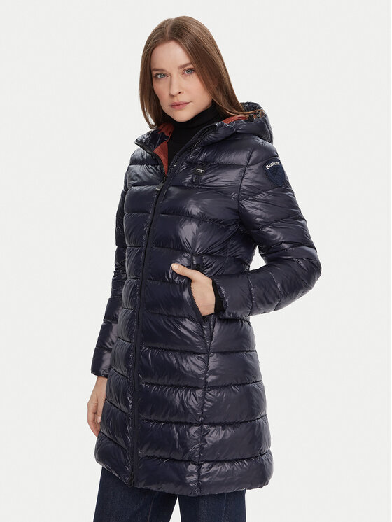 Blauer Blauer Prehodna jakna 25WBLDK02069 Mornarsko modra Regular Fit