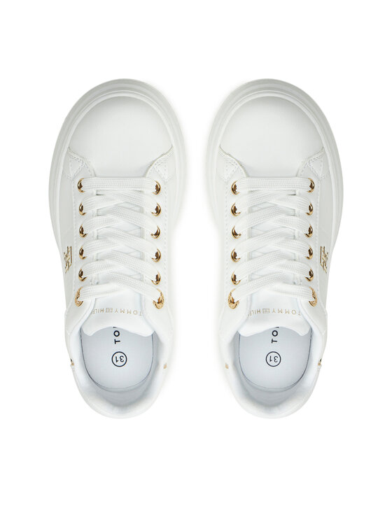 Tommy Hilfiger Tommy Hilfiger Tenisice Low Cut Lace-Up Sneaker T3A9-33749-1355 M Bijela