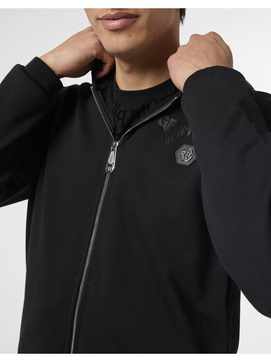 PHILIPP PLEIN PHILIPP PLEIN Mikina 25955 Černá Athletic Fit