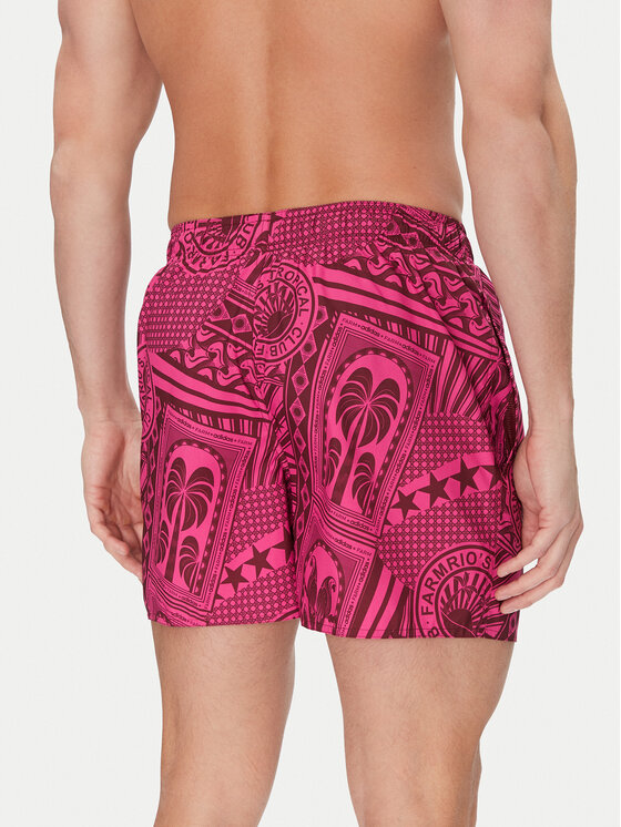 adidas adidas Plavecké šortky FARM 3-Stripes JG3599 Ružová Regular Fit