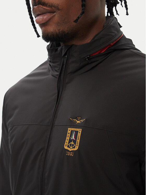 Aeronautica Militare Aeronautica Militare Übergangsjacke 262AB3084UCT04374 Schwarz Regular Fit
