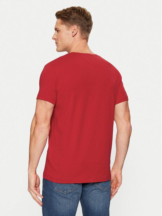 Tommy Hilfiger Tommy Hilfiger Tricou MW0MW10800 Roșu Slim Fit