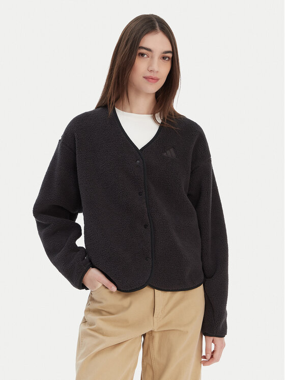 adidas adidas Cardigan Future Icons 3-Stripes KB5233 Nero Loose Fit