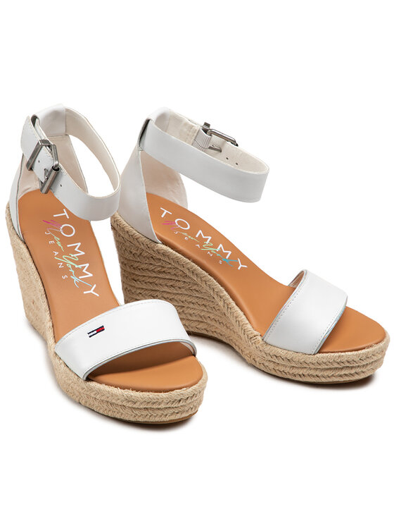 Tommy Jeans Espadrilės Essential Tommy Jeans Wedge EN0EN01317 Balta •  Modivo.lt