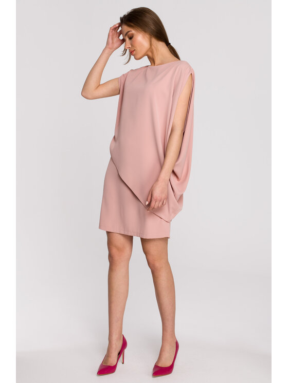 Stylove Stylove Každodenné šaty S262 Ružová Regular Fit