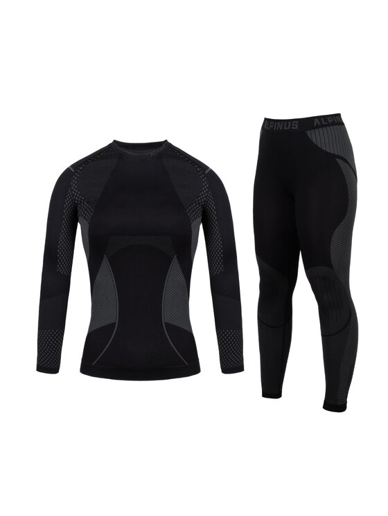 Alpinus Alpinus Komplet bielizny termoaktywnej Active Base Layer Set Czarny