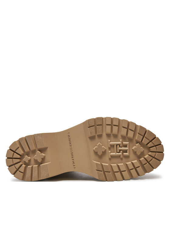 Tommy Hilfiger Tommy Hilfiger Kotníková obuv s elastickým prvkem Chelsea FW0FW08162 Béžová