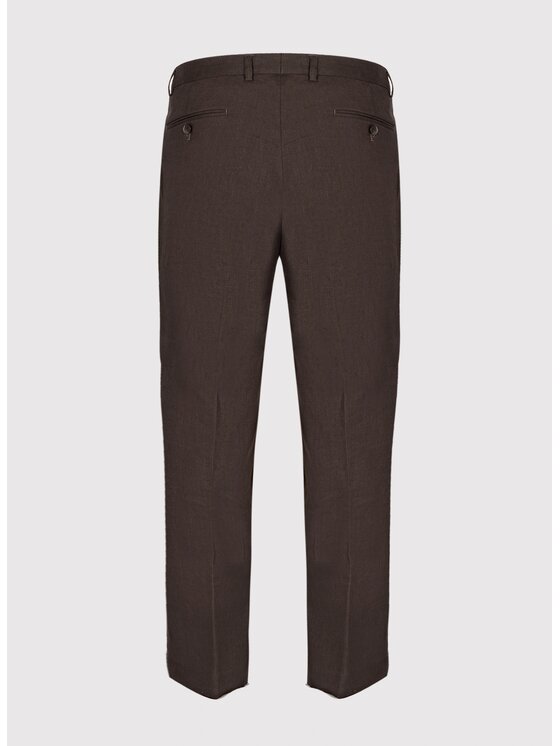 Pako Lorente Pako Lorente Spodnie garniturowe P26SP-6G-029 Brązowy Slim Fit