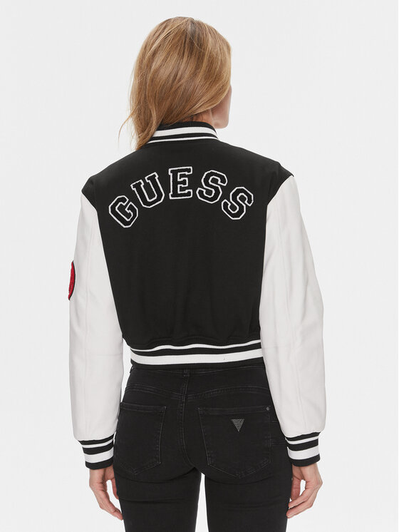 Guess Guess Bunda bomber W4RL56 KCD20 Černá Relaxed Fit