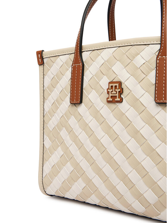 Tommy Hilfiger Tommy Hilfiger Táska Th City Mini Tote AW0AW18393 Bézs