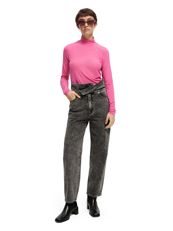 Scotch & Soda Scotch & Soda Μπλουζάκι 168850 Ροζ Slim Fit