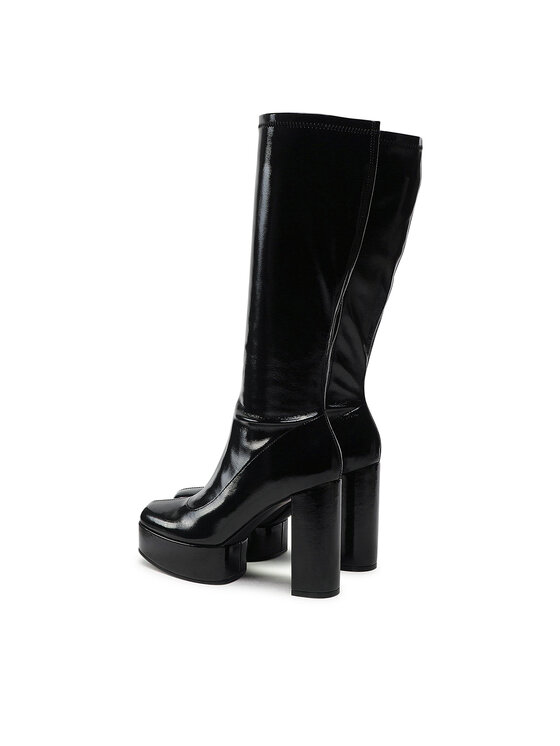 Jenny Fairy Jenny Fairy Ботуши GLOSSY-02KW Черен