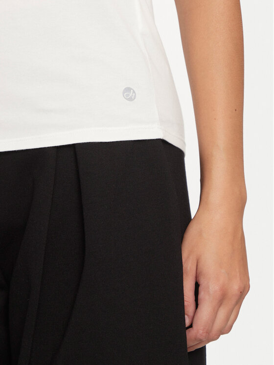 Deha Deha Tričko A00150 Écru Regular Fit