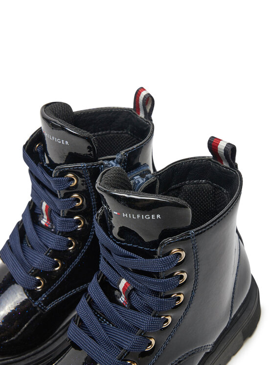 Tommy Hilfiger Tommy Hilfiger Csizma Lace-Up Bootie T1A5-33564-1237 M Sötétkék