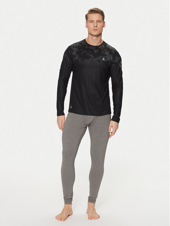 Surfanic Surfanic Termoaktyvus apatinis trikotažas, viršus SWU1601 Juoda Slim Fit