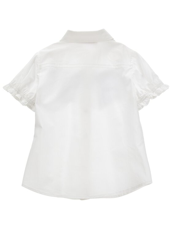 Monnalisa Monnalisa Camicia q-bab-66161 Bianco Regular Fit