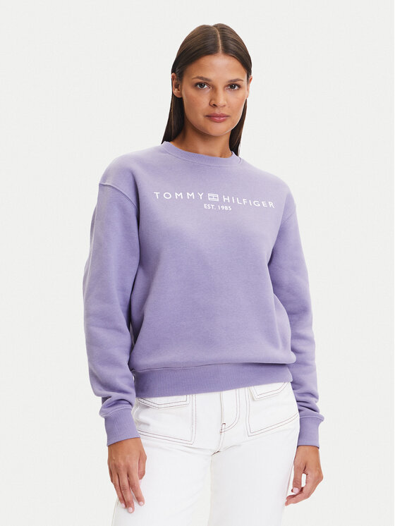Tommy Hilfiger Tommy Hilfiger Felpa WW0WW39791 Viola Relaxed Fit