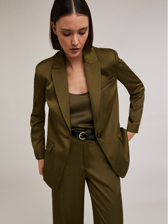 Motivi Motivi Marynarka Q024Q000897N035 Zielony Slim Fit