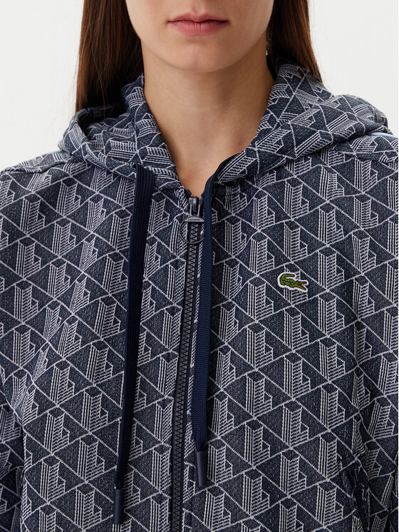 Lacoste Lacoste Majica dugih rukava SF7606 Tamnoplava Regular Fit