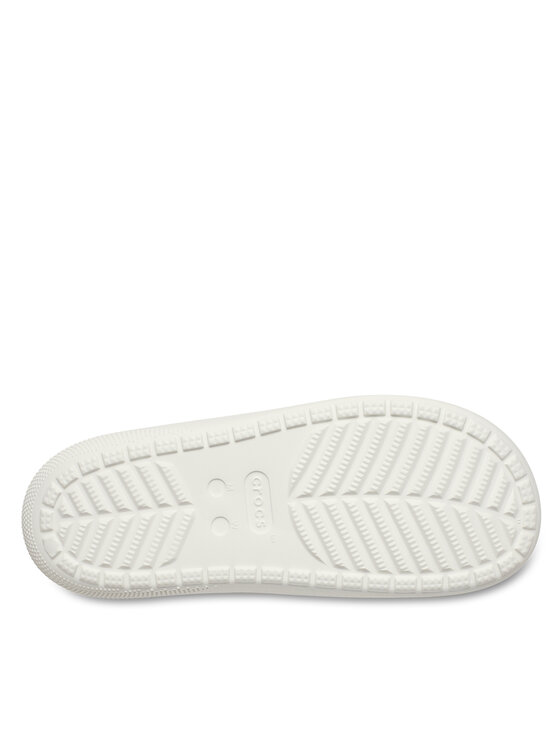 Crocs Crocs Παντόφλες Classic Floral Cutout Sandal 210966 Λευκό