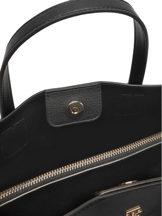 Tommy Hilfiger Tommy Hilfiger Ročna torba Th Distinct Mini Tote AW0AW17192 Črna