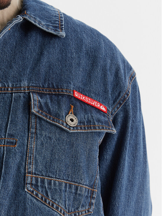 Quiksilver Quiksilver Džínsová bunda All Ride Denim Jkt EQYJK04177 Modrá Regular Fit