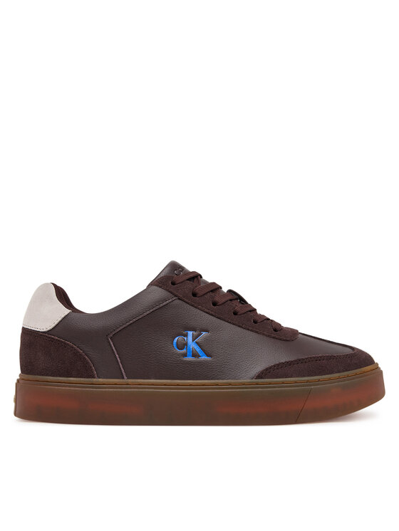 Calvin Klein Calvin Klein Sneakersy Classic Cupsole Laceup Wt Mix YM0YM01429 Brązowy