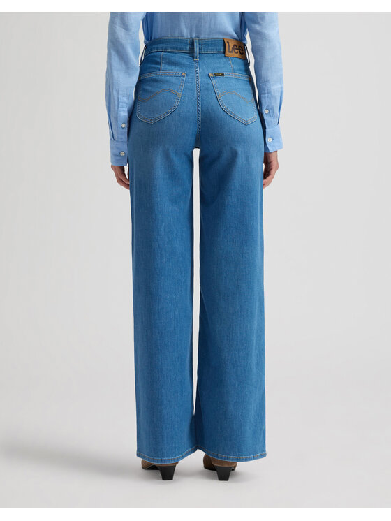 Lee Lee Jeansy STELLA Niebieski Wide Leg