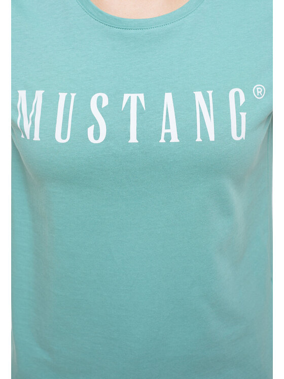 Mustang Mustang T-Shirt Alina C Logo Tee Niebieski Regular Fit