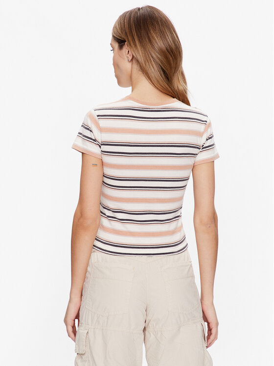 BDG Urban Outfitters BDG Urban Outfitters Top BDG STRIPED BABY 76471473 Ekrüüvärv Slim Fit