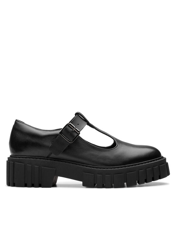 Clarks Clarks Pusbačiai Page Bar 26178683 Juoda