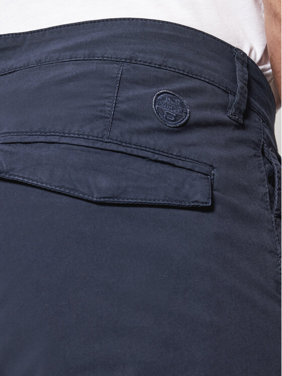 North Sails North Sails Szövet rövidnadrág Chino 672790 Sötétkék Slim Fit