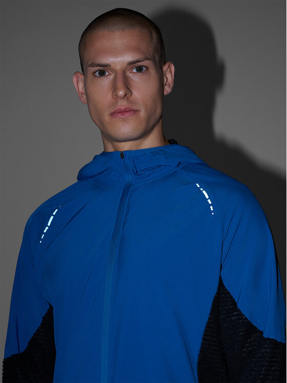 4F 4F Bluza techniczna TRAIL RUNNING Granatowy Regular Fit