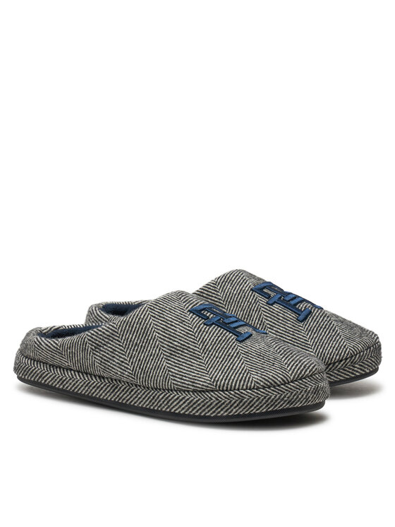 Tommy Hilfiger Tommy Hilfiger Παντόφλες Σπιτιού Embroi Herringbone House Shoe FM0FM05539 Μαύρο