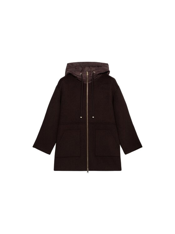 Oltre Oltre Cappotto invernale 8154J000224N022 Marrone Baggy Fit