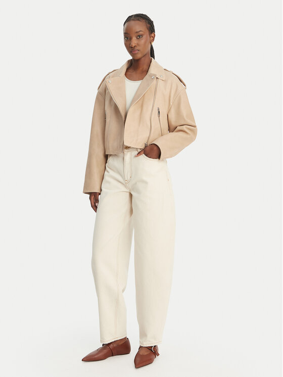 BOSS BOSS Lederjacke C_Salace 50554143 Beige Regular Fit