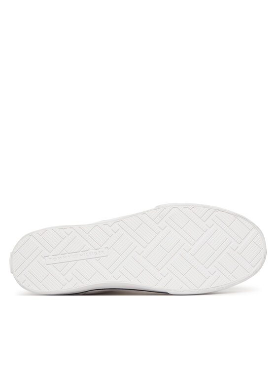 Tommy Hilfiger Tommy Hilfiger Plátěnky Th Chic Low Profile Mid Cut FW0FW09356 Bílá