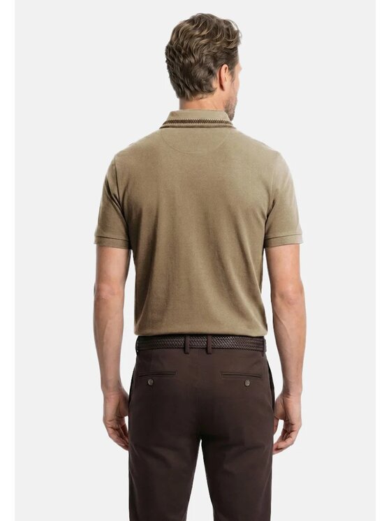 Pako Lorente Pako Lorente Polo P26WF-TX-004 Beżowy Regular Fit