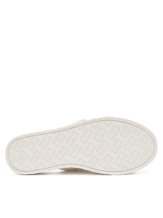 Tommy Jeans Tommy Jeans Pantoletten Tjw Lettering Flatform Sandal EN0EN02465 Écru
