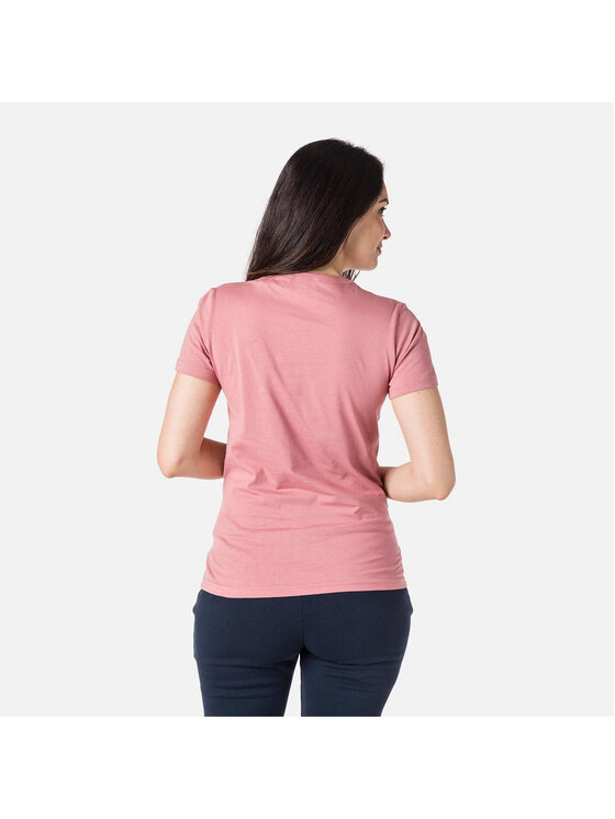 Rossignol Rossignol T-Shirt W Logo Rossi Tee Różowy Regular Fit