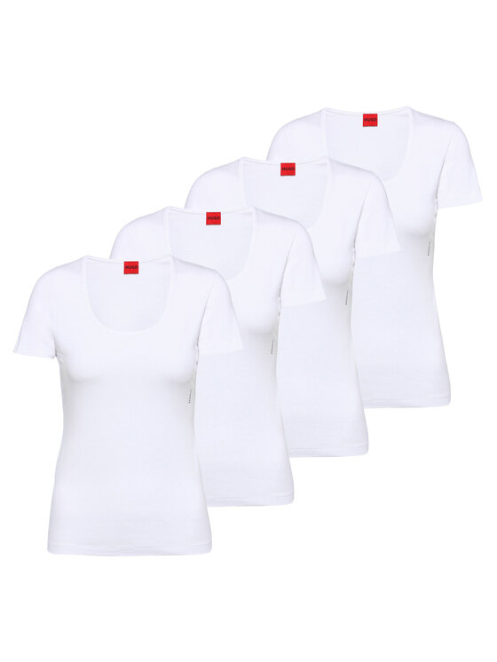 HUGO HUGO Komplet t-shirtów 27058 Biały Slim Fit