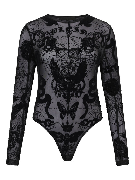 PHILIPP PLEIN PHILIPP PLEIN Body 29034 Czarny Skin Tight Fit