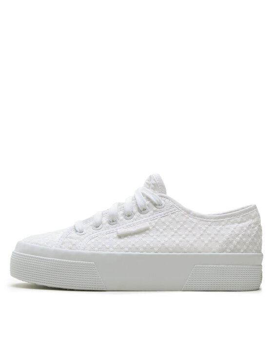 Superga Superga Kedai Platform MAcrame Rhombus 2740 S2126MW Balta