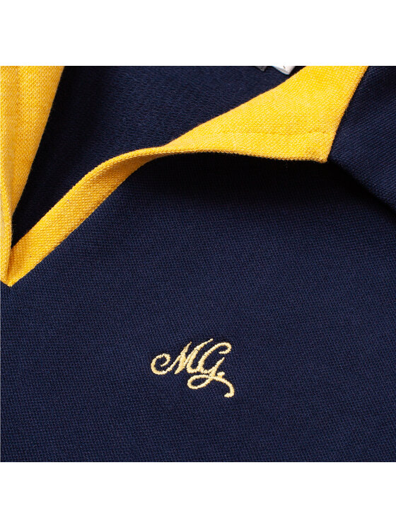 MANDRAGORA MANDRAGORA Vestito da giorno Bawełniana Pique Blu scuro Relaxed Fit