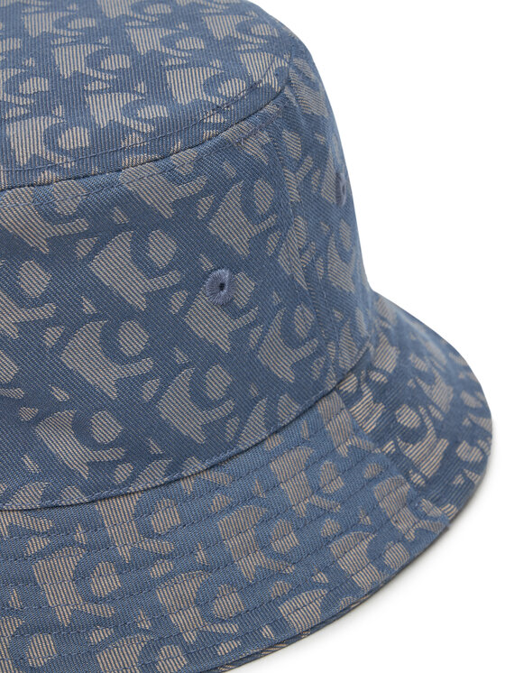 Calvin Klein Calvin Klein Kapelusz Logo Jacquard Bucket Hat LV04K5059G Niebieski