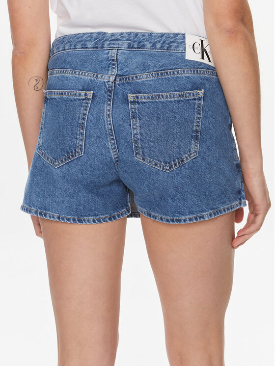 Calvin Klein Jeans Calvin Klein Jeans Džínsové šortky Wrap Skort J20J223300 Modrá Regular Fit