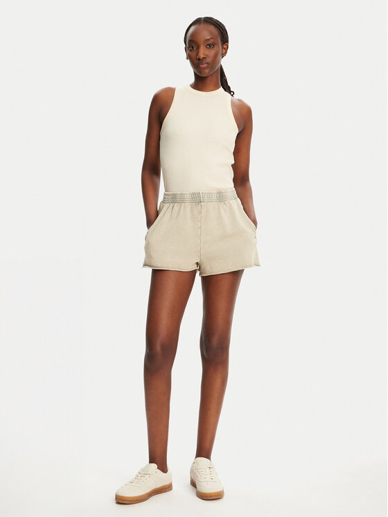 Noisy May Noisy May Pantaloncini di tessuto Ciara 27034217 Beige Loose Fit
