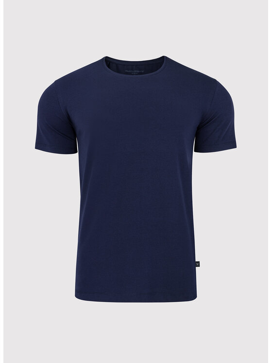 Pako Lorente Pako Lorente T-Shirt P000B-TT-001 Granatowy Slim Fit